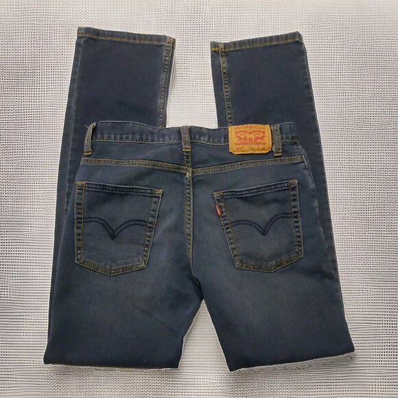 Levi's Other - Levis 511 Jeans Boys 16 28x28 Blue Denim Straight Leg Regular Fit Zip Fly Pants